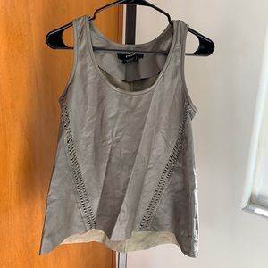 NWOT TY-LR Leather Top